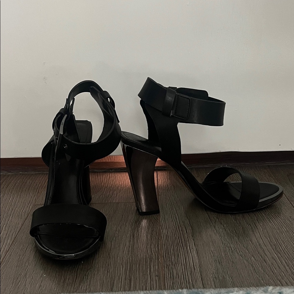 DKNY Black Strappy Heels